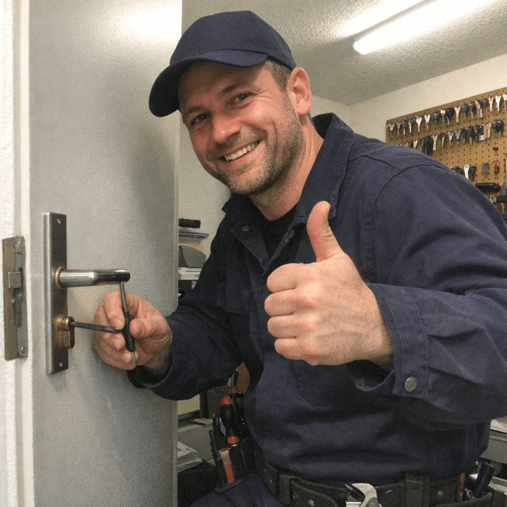 Fachmann für den Schlüsseldienst in Landshut beim Einsatz